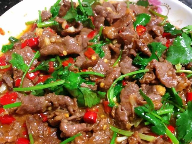 The recipe for stir frying beef