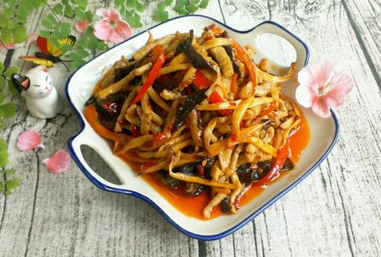 Preparation of Apricot Abalone Fragrant Shredded Pork