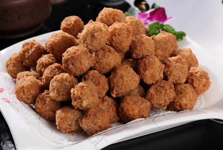 Deep-fried meat balls