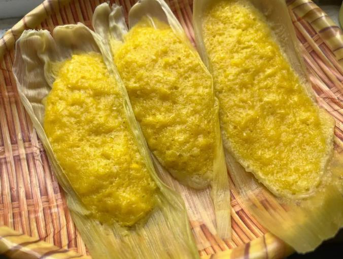 The recipe for sweet and glutinous corn cake