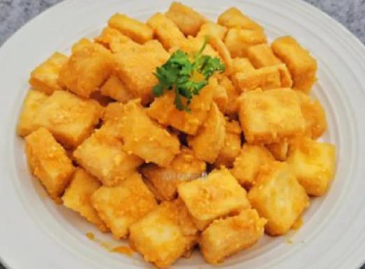 The recipe for egg yolk tofu