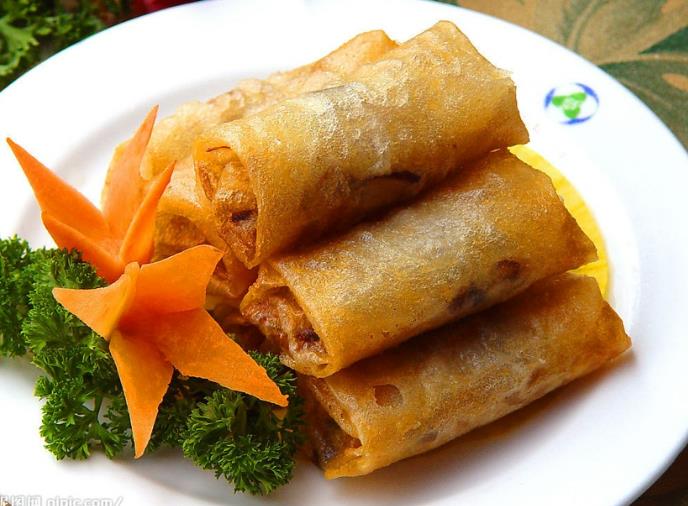 How to fry Spring rolls with bananas