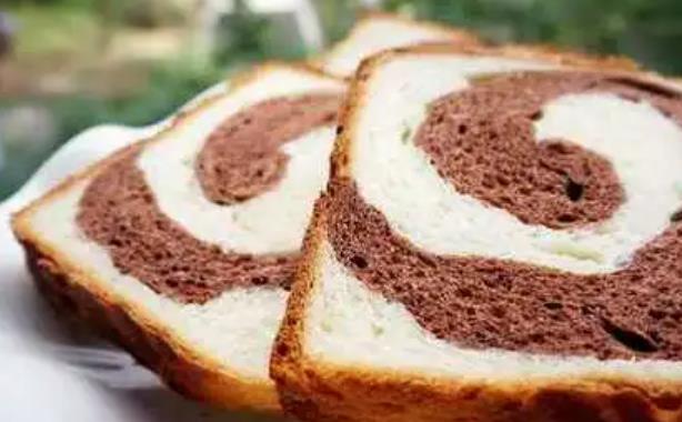 The recipe for cocoa two color toast