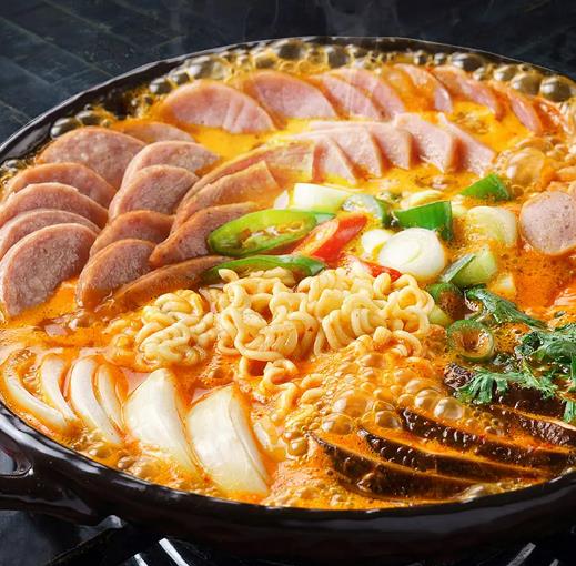 The recipe for Korean style military hotpot