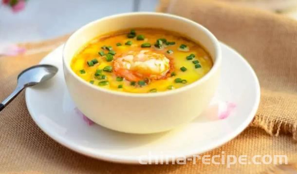 The recipe for steamed egg custard