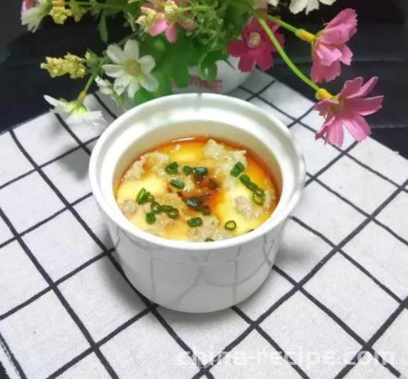 The recipe for steamed eggs