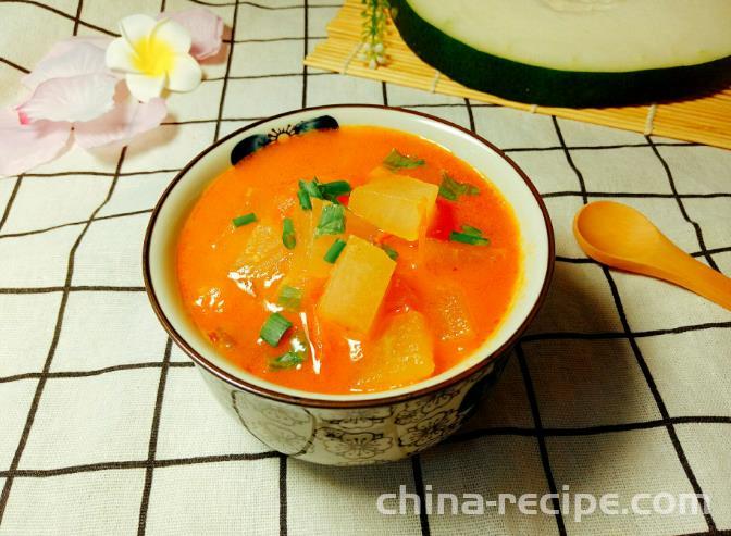 How to make tomato Winter melon soup