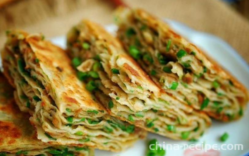 Preparation of Onion Beef Pancake