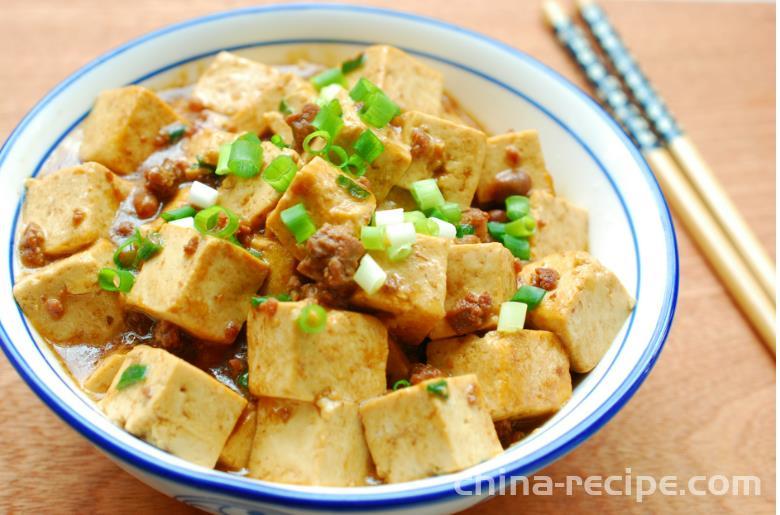 The recipe for braising tofu with minced beef