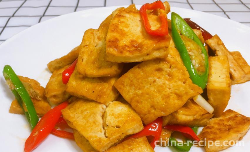 The recipe for fragrant fried tofu