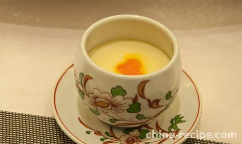 The recipe for rice soup and egg custard