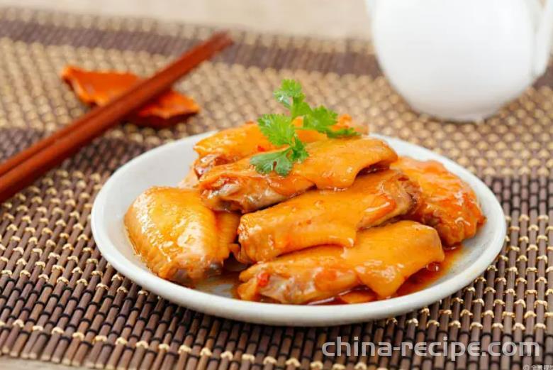 The recipe for soy sauce chicken wings