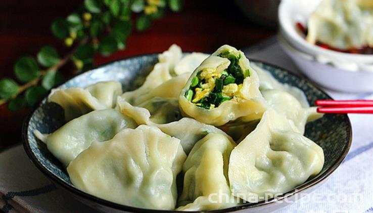 Preparation of Chives, Eggs, and Dumplings