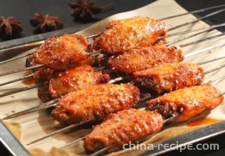 The recipe for grilled chicken wings