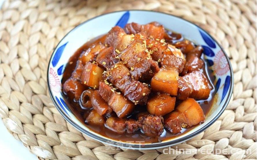 Practice of Braised pork belly with Osmanthus