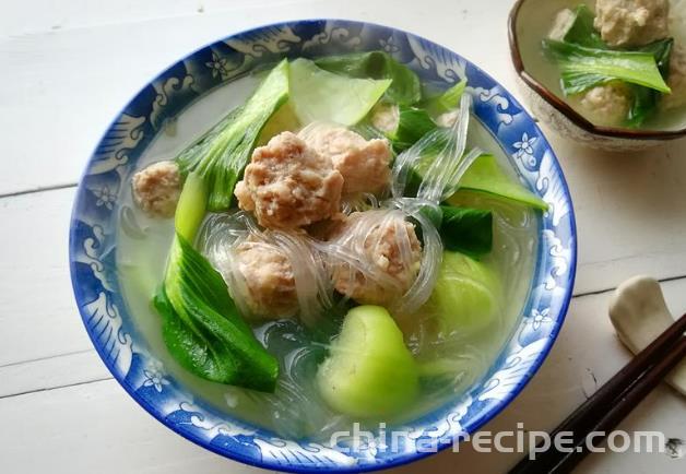 Practice of rape vermicelli Rice-meat dumplings soup