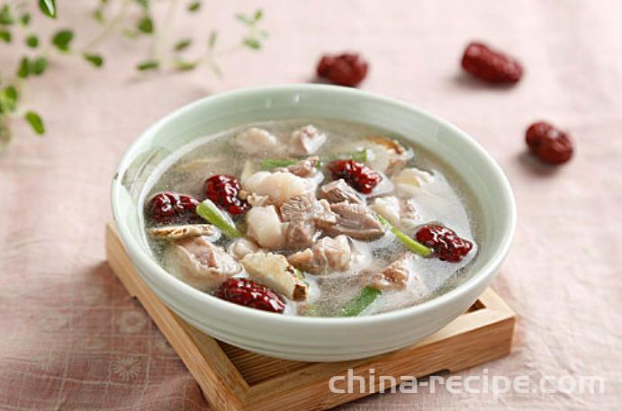 The recipe for Danggui and Yangti soup