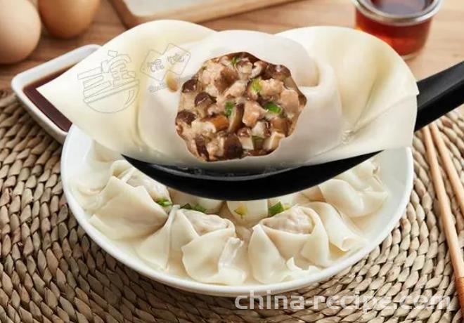 Practice of mushroom Wonton