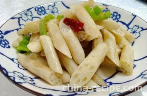 The recipe for crispy lotus root