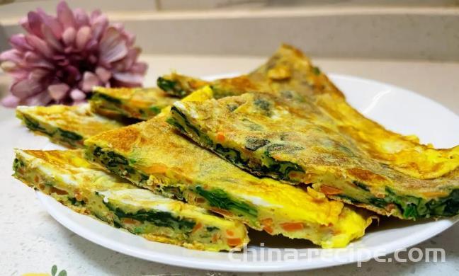 How to make spinach egg cake