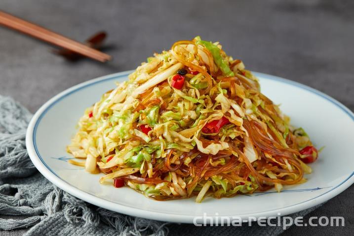 The method of stir frying vermicelli