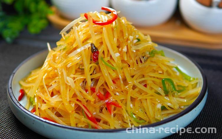 The recipe for refreshing shredded potatoes