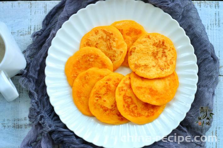 The recipe for sweet potato cakes