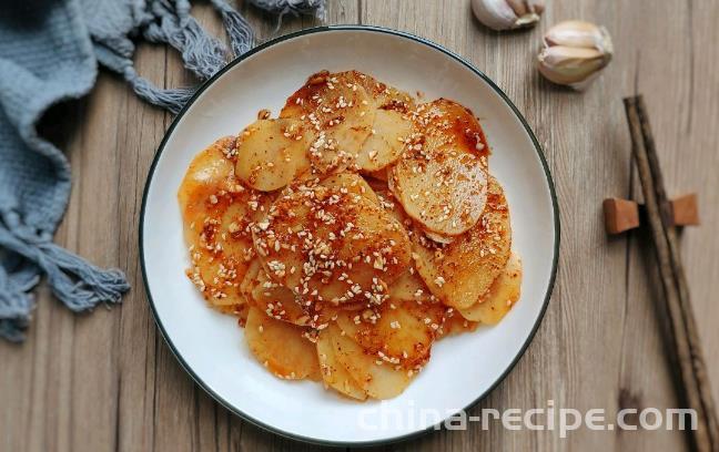 The recipe for cold and spicy potato slices