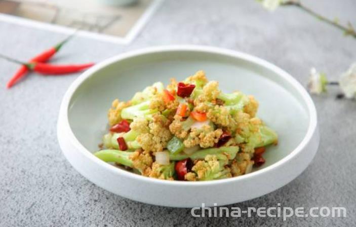 The recipe for Sichuan peppercorns and cauliflower