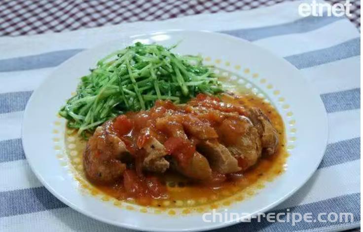 The recipe for tomato duck meat