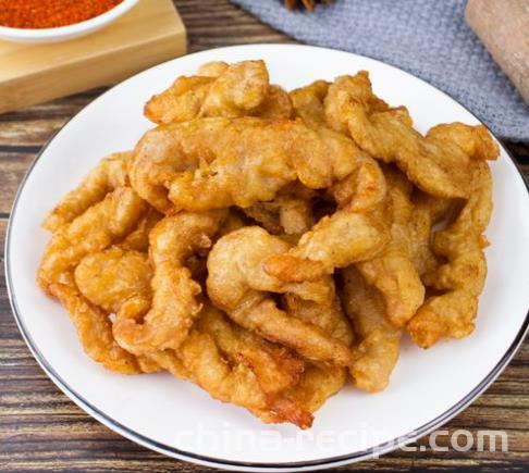 The recipe for fried crispy meat