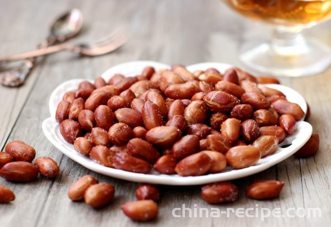 The recipe for crispy peanuts