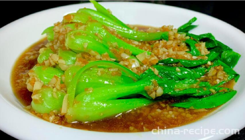 The recipe for oyster sauce and Shanghai green