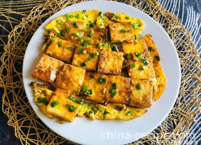 The recipe for egg wrapped tofu