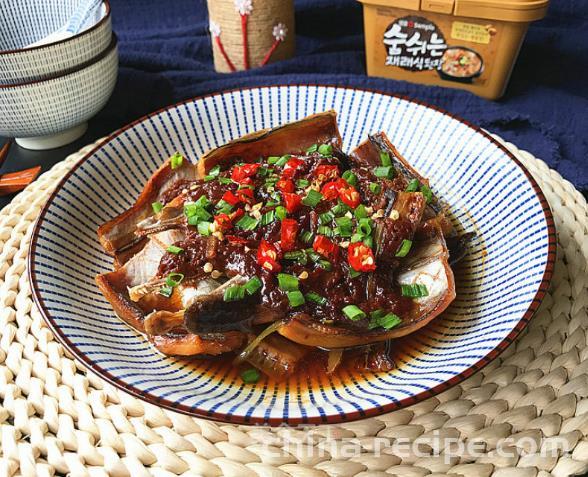 The recipe for braised dried eel