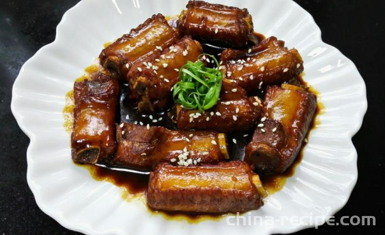 The recipe for sweet and sour ribs