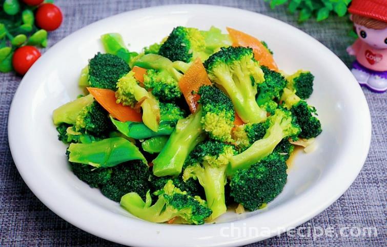 The recipe for stir frying broccoli