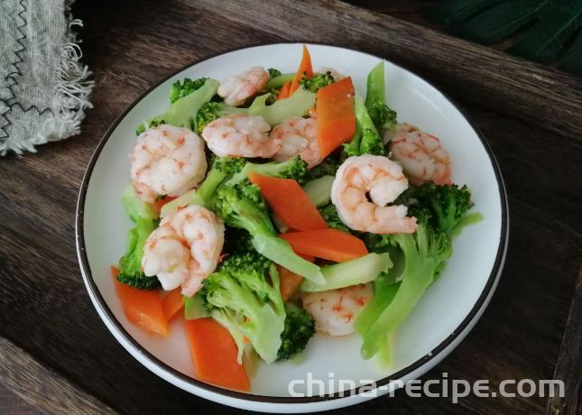 The recipe for stir frying seafood broccoli