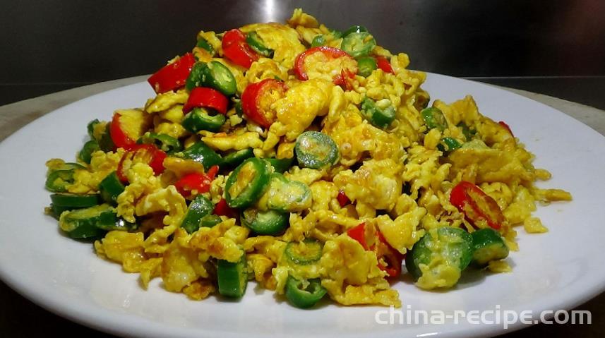 The recipe for stir fried eggs with shredded Sichuan pepper