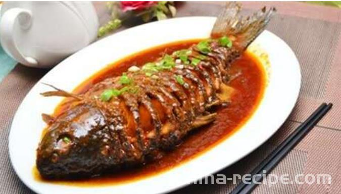 The method of braising fish at home