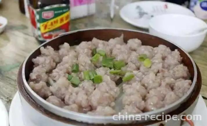 Practice of sweet potato powder Rice-meat dumplings