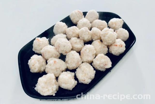 The recipe for healthy vegetable shrimp balls