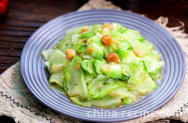 The method of stir frying vegetables with vegetables