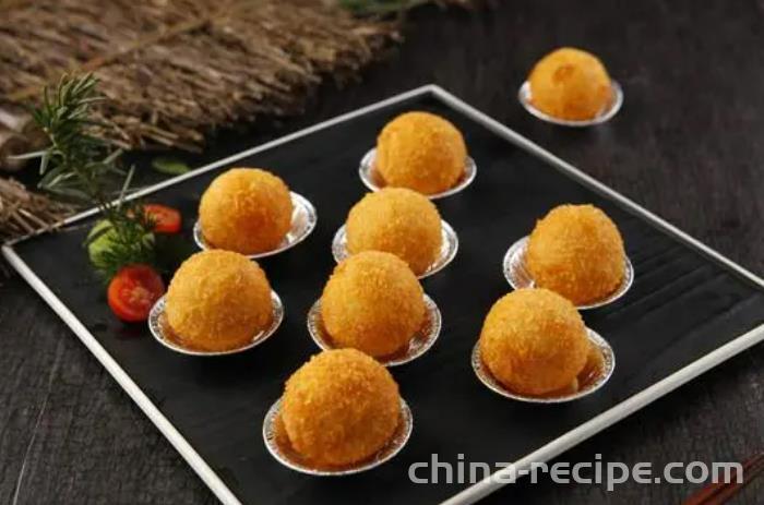 The recipe for delicious yam balls