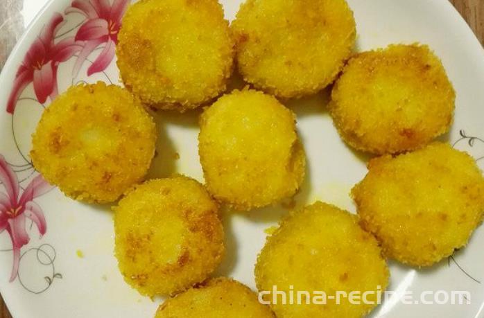 The recipe for crispy fried yam