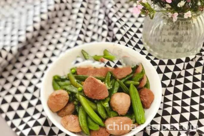 Method of Fried Beef Balls with Sweet Beans