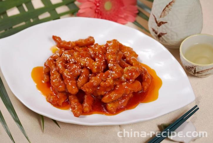 The recipe for sweet and sour pork tenderloin