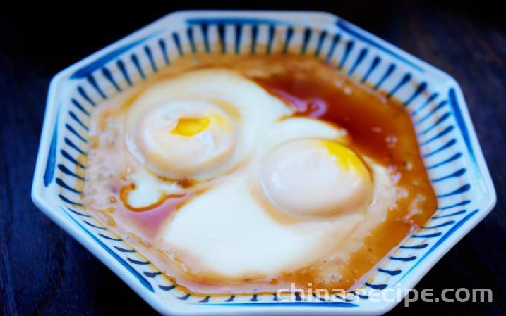 The recipe for steamed poached eggs