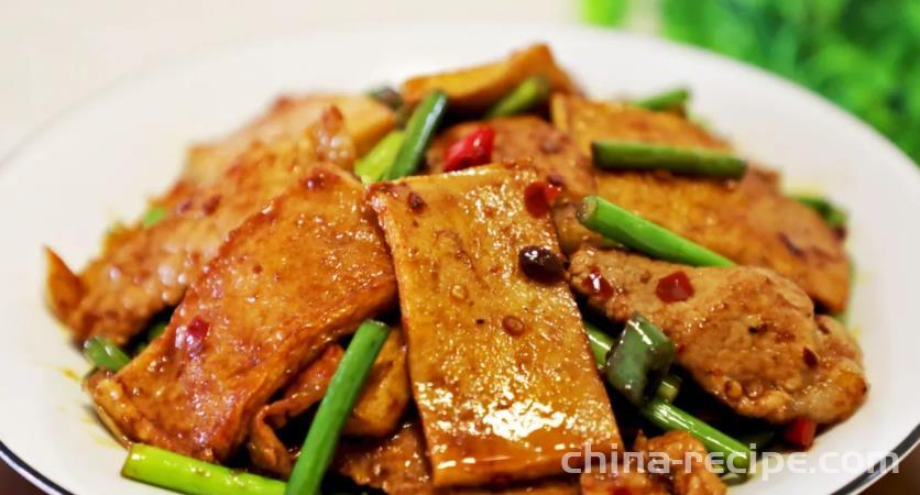 The recipe for pan frying Thousand Leaf Tofu