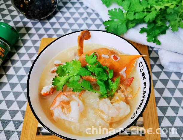 Practice of Crab Flavored Mushroom and Shrimp Congee